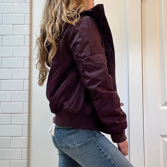 Purple Bomber Jacket - Picture 2 of 5